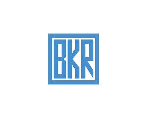 BKR logo design vector template. BKR