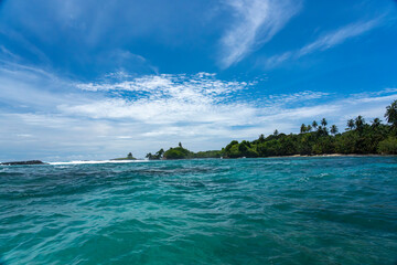 Tropical Island Paradise with Crystal Clear Water, Lush Greenery, and Serene Beaches - Stunning Caribbean Landscape for Eco-Tourism, Adventure, and Unspoiled Nature Travel Destinations