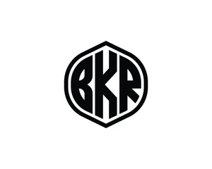 BKR logo design vector template. BKR
