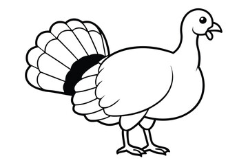 turkey vector illustration silhouette vector illustration black and white 