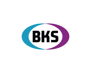 BKS logo design vector template. BKS