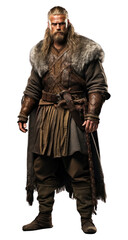 Fototapeta premium PNG Viking adult white background