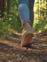 Hiking in the Forest