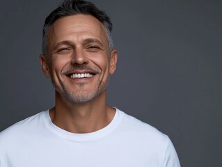 Fototapeta premium Smiling Man in Studio Portrait