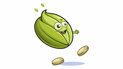 Falling pistachio nuts