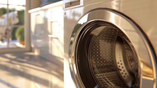 Washing Machine: A large appliance for washing clothes with customizable settings for different fabrics and soil levels. Available in front-loading or top-loading designs.
