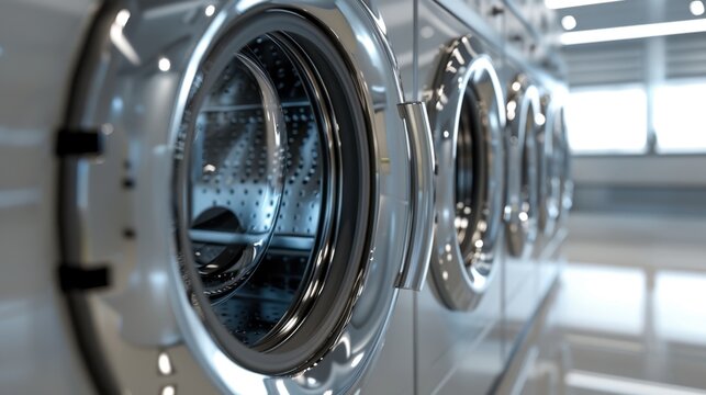 Washing Machine: Large appliance for cleaning clothes, with options for different fabrics and soil levels. Choose from front-loading or top-loading models with a control panel.
