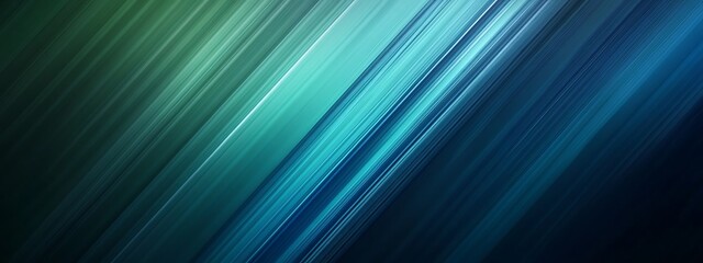 Abstract Diagonal Lines in Blue and Green Hues