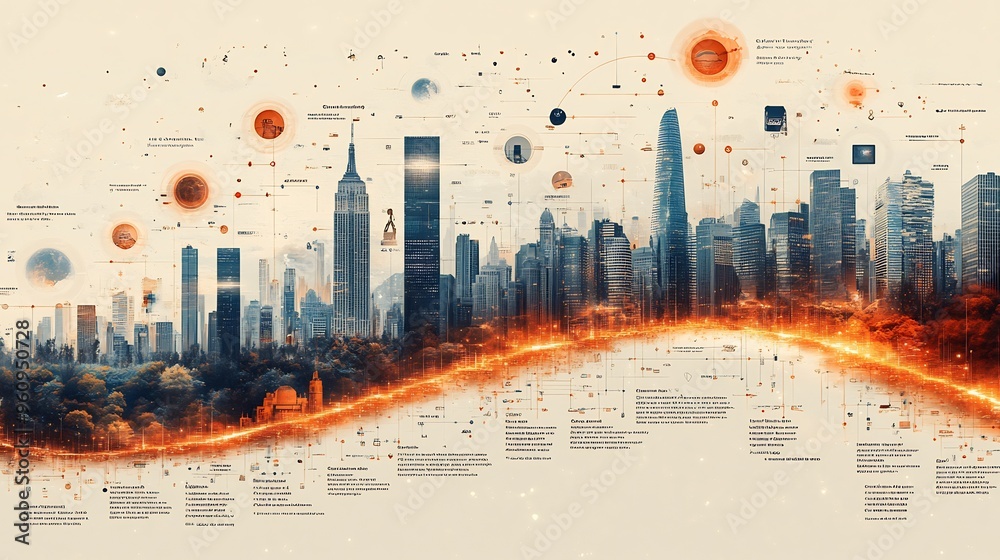 Canvas Prints evolution of communication technology timeline infographic showing progression of communication tech