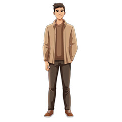 Fototapeta premium An illustration of a man standing