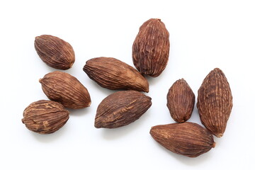 Cardamom isolated on white background