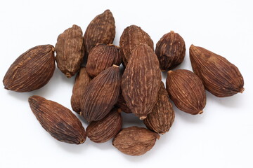 Cardamom on white background