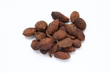 Cardamom on white background