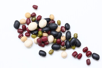 beans on white background 