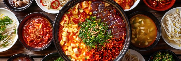 Mala Suki with Dual Soup Choices Savor the traditional Suki pot experience with a selection of two soups: one featuring a spicy Mala flavor and the other offering a cooling clear broth to complement