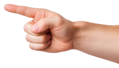 PNG Hand pointing finger white background gesturing touching.