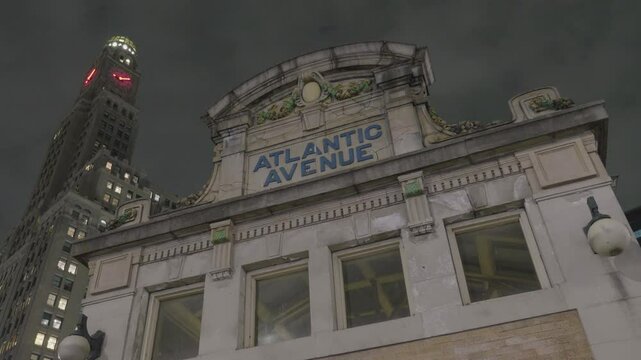 Time lapse of One Hanson Place and Atlantic Avenue
