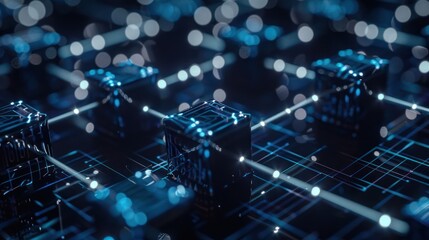 Obraz premium Abstract Network Data Digital