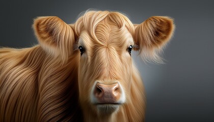 사실적인 소 사진 이미지