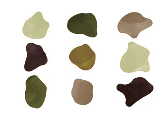 秋の水彩風フレーム（9種類）