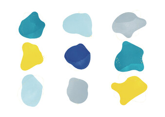 夏の水彩風フレーム（9種類）