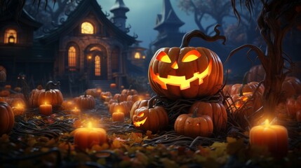 Obraz premium Halloween October 31 Generative AI