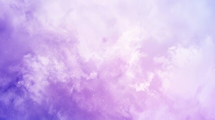 Fototapeta premium Purple and White Clouds with Stars