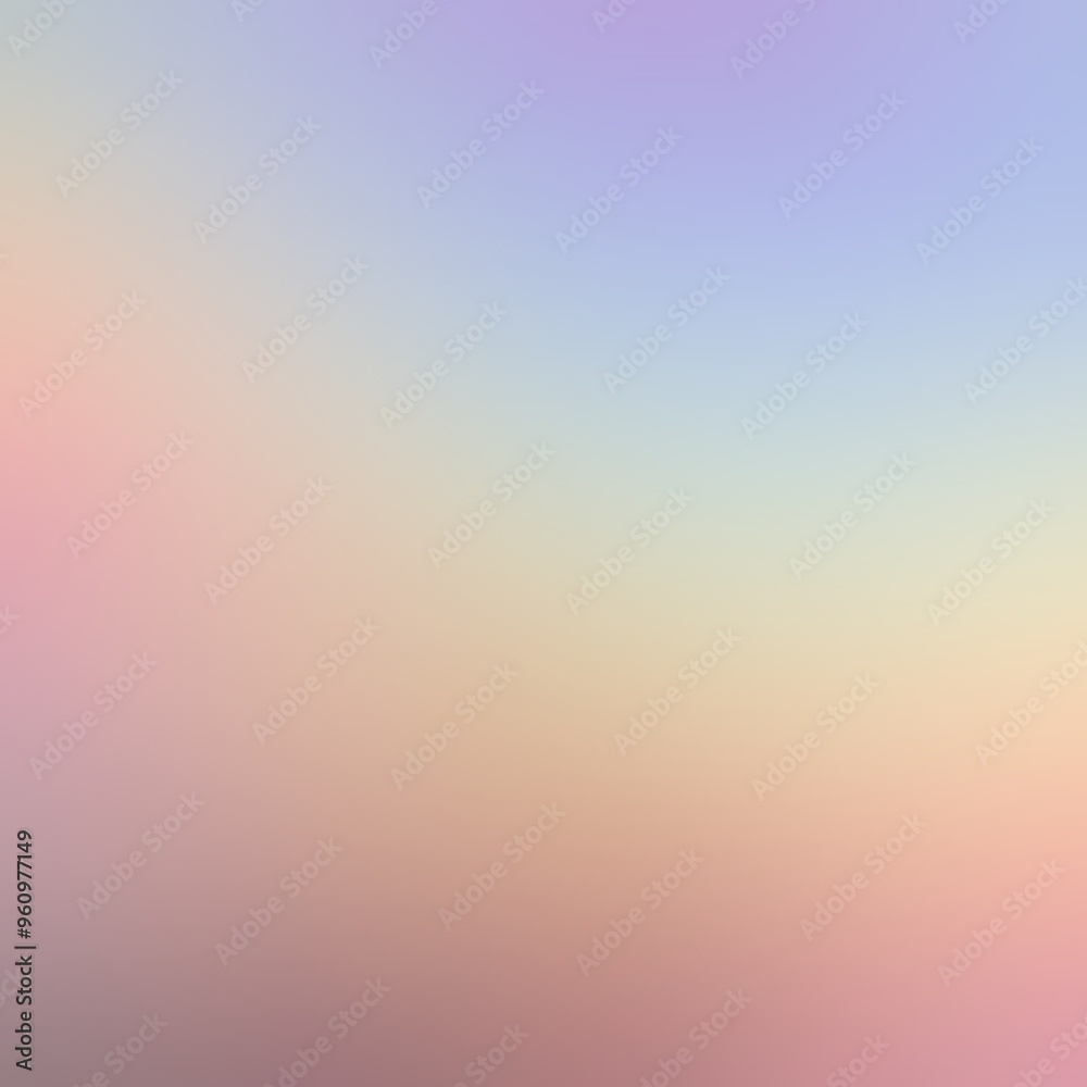 Wall mural orange blue yellow gradient. light toned abstract soft background graphic.