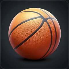 Basketball Closeup - Orange Leather Texture