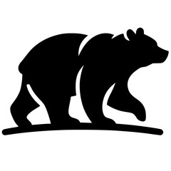 Bear logo silhouette