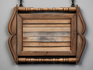 vintage wooden hanging sign