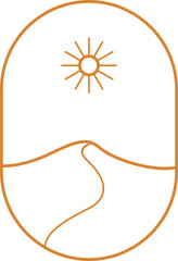 Minimalist Linear Landscape