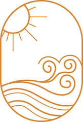 Minimalist Linear Landscape