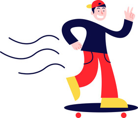 Modern Style Character Flat Design Illustration