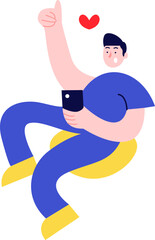 Modern Style Character Flat Design Illustration