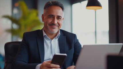 Professional Businessman Working in Office