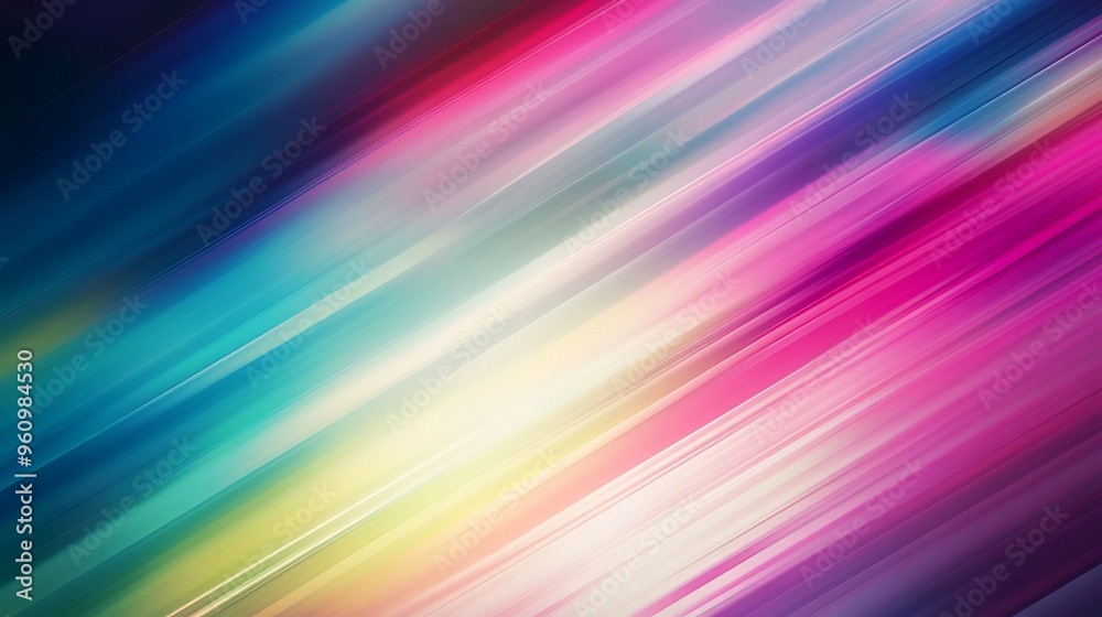 Poster abstract diagonal lines in vibrant colors