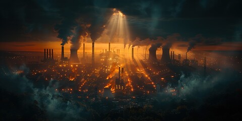 Obraz premium sunset in the forest