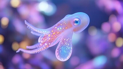 Obraz premium squid isolated on cute background