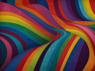 Obraz premium abstract colorful background with stripes,Ai generated 