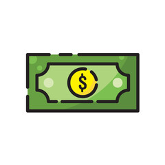 Money dollar vector logo