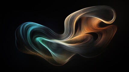 Obraz premium Abstract Intertwined Glowing Lines