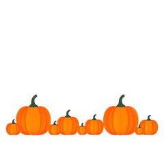 Obraz premium pumpkins isolated on white
