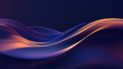 Obraz premium Abstract Swirling Purple and Orange Waves