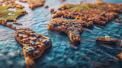 Global shipping options on an e-commerce site, close-up on delivery choices and international tracking, detailed and informative