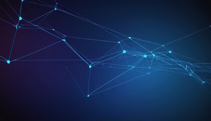 Obraz premium abstract futuristic digital landscape with particles dots. Internet connection, abstract sense of science and technology graphic design. 6