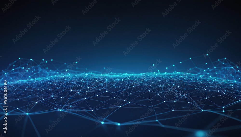 Poster abstract geometric network technology background. global network connection. abstract geometric back