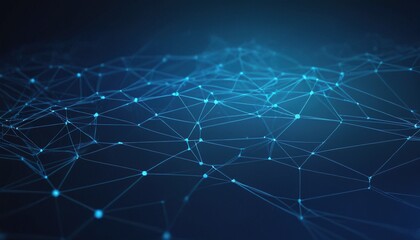 Obraz premium Abstract Geometric Network Technology Background. Geometric graphic background molecule and communication. Connected lines with dots. 33