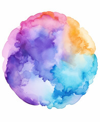 Fototapeta premium Abstract watercolor background, shape, design element. Colorful hand painted texture. abstract splash background