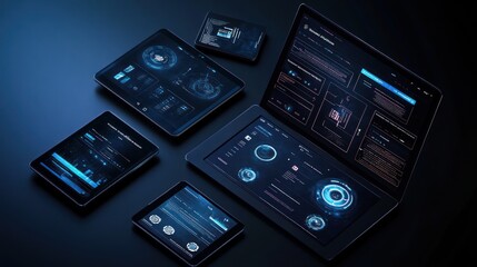 Futuristic Technology Interface on Devices